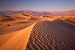 USA, United States of America, Nevada, Death Valley National Park, Mesquite Sand Dunes, Sierra Nevada, California USA, United States of America, Nevada, Death Valley National Park, Mesquite Sand Dunes, Sierra Nevada, California